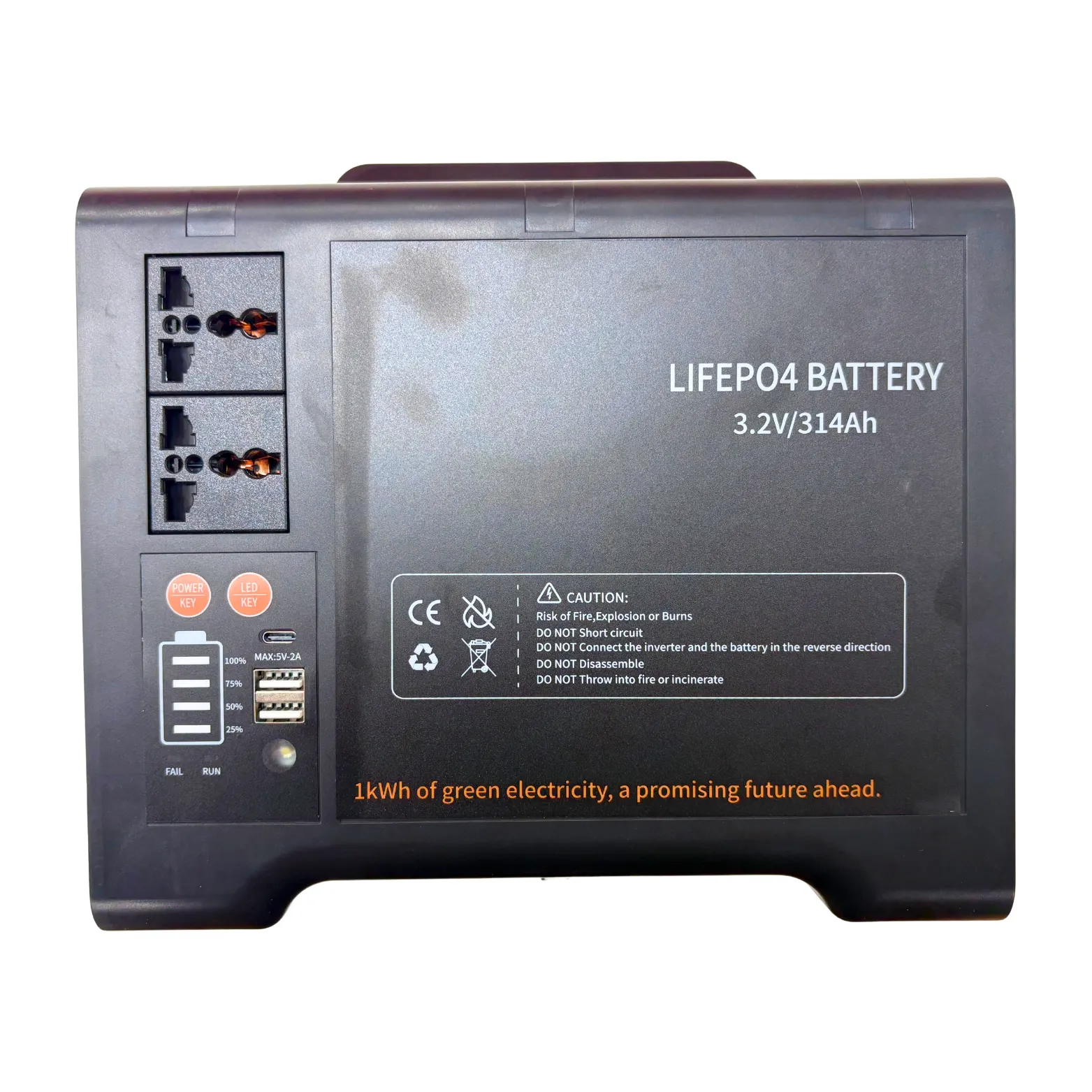 HISON HYBRID INVERTER 1KW WITH 314Ah CELL (L2-N1-300)